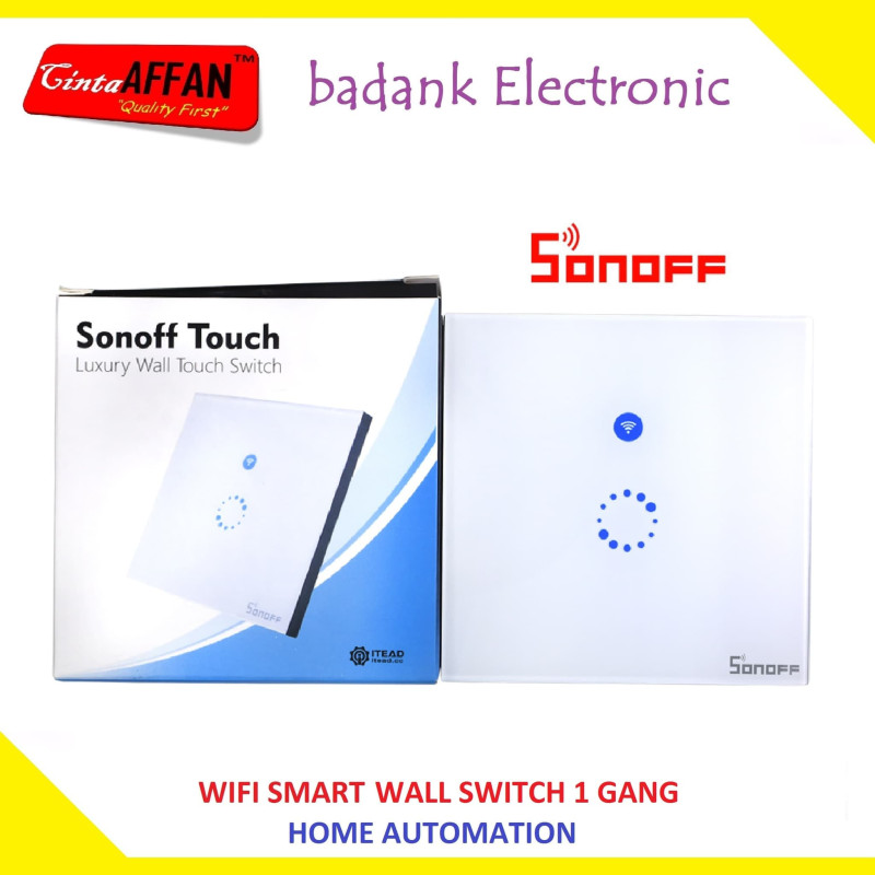 Itead Sonoff Touch Wifi Wall Switch 1 Gang 1 Way Home Automation