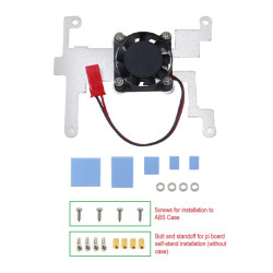 Cooling Fan with Heat Transfer Pad for Raspberry Pi 4 Model B