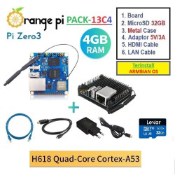 PACK-13C4  Orange Pi Zero 3 (4GB) - Complete SET