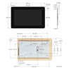 Waveshare 7 Inch DSI Capacitive Touch Display 1280720 Pixels IPS Panel for Raspberry Pi