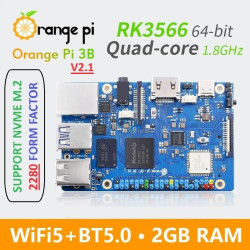Orange Pi 3B - 2GB RAM Quad-core 64-bit Cortex-A55 Processor up to 1.8GHz
