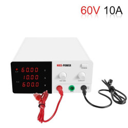 600W Adjustable DC Power Supply 0-60V 0-10A Switching Precision Lab