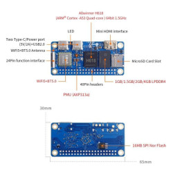 Orange Pi Zero 2W - 1GB RAM