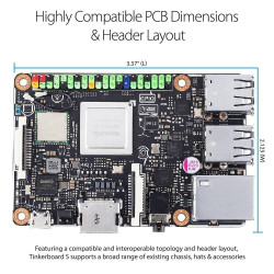 ASUS Tinker Board S R2.0 - 2GB RAM (16GB EMMC) Single Board Computer