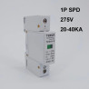AC SPD 1P 275V 20-40KA Class C Pengaman Petir Surge Arrester AC