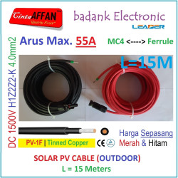 MC4 --- Ferrule PV Cable 1500V H1Z2Z2-K 4mm2 Tinned copper L15M