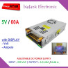 0-5V/0-60A Adjustable DC Power Supply with Display Volt Ampere
