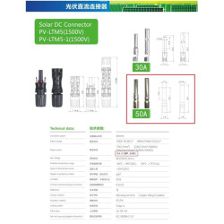 100 pairs  Spanner MC4 Connector M/F 1500V 50A Solar Panel Surya