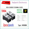 2pcs/pack DIN Rail High Current Terminal Block IN100BK 130A 1P 600V