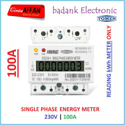 (100A) 1-Phase Energy kWh Meter 10(100)A (reading kWh meter only)