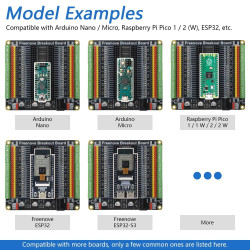 FREENOVE Universal Breakout Board Compatible for Arduino Nano / Micro Raspberry Pi Pico ESP32 and ESP8266