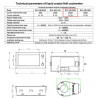 300V 200A DC Digital Power Meter Hall Sensor - Wh Ah Watt Volt Amp