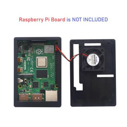 ABS Case  Cooling Fan  Heatsink untuk Raspberry Pi 4 Model B