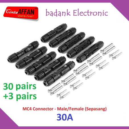 303 pairs MC4 Connector (1 to 1) sepasang M/F 1000V Solar Cell