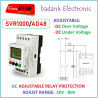 GINRI SVR1000-AD48 DC Protection Relay 24V 36V 48V ADJUSTABLE Over Under VOLTAGE Battery