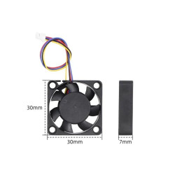 PWM Fan ONLY - Size 3x3x0.7cm Sparepart Raspberry Pi 5