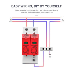 AC SPD 1PN 275V 30KA-60KA Surge Protect Device House Office Arrester