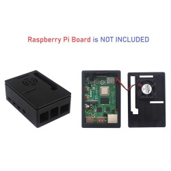 ABS Case  Cooling Fan  Heatsink untuk Raspberry Pi 4 Model B