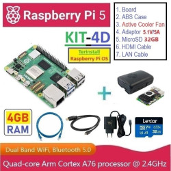 KIT-4D  Raspberry Pi 5 (4GB RAM) - Complete SET
