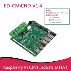 Industrial Backplane for Raspberry Pi Compute Module 4 CM4 HAT