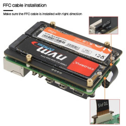 SUPTRONICS X1005 Dual NVMe SSD Bottom Shield for Raspberry Pi 5