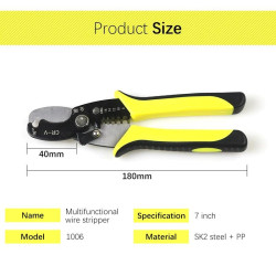 Wire Cutter size 1.5 - 16mm2 with Stripping Pliers Tang Potong Kabel