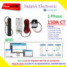 IAMMETER CLOUD 1-Phase WIFI Bidirectional Energy Meter CT 150A