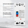 MCCB DC 2P 100A 600V Molded Case Circuit Breaker Panel Surya PLTS