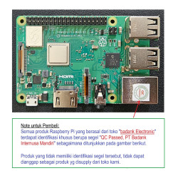Paket Lengkap Raspberry Pi 3B (MicroSD 64GB)