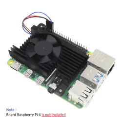 Heatsink with PWM Cooling Fan for Raspberry Pi 4