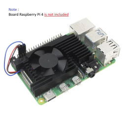 Heatsink with PWM Cooling Fan for Raspberry Pi 4