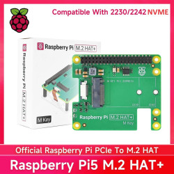 OFFICIAL Raspberry Pi 5 M.2 HAT compatible for SSD NVME 2230 and 2242