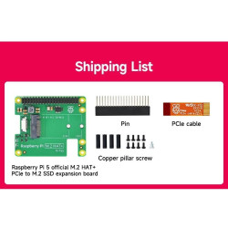 OFFICIAL Raspberry Pi 5 M.2 HAT compatible for SSD NVME 2230 and 2242