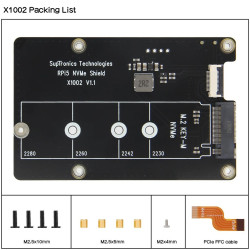 SSD NVME M.2 BASE BOARD SHIELD with METAL CASE for Raspberry Pi 5