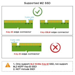 SSD NVME M.2 BASE BOARD SHIELD for Raspberry Pi 5