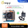 Orange Pi 6 - 8GB RAM 12-Core CPU 45-TOPS AI Computing Power Integrated Cooler Fan  100W Power Supply