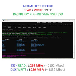 KIT-2B(128)  Raspberry Pi 4 (4GB RAM) KIT SATA NGFF SSD 128GB - Complete SET SIAP PAKAI
