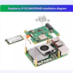 NVMe M.2 HAT Integrated with HAILO-8 26-TOPS AI Accelerator for Raspberry Pi 5