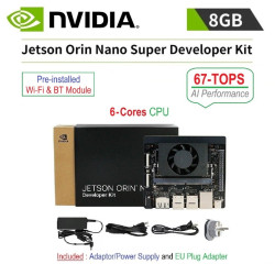 NVIDIA Jetson Orin Nano SUPER Developer Kit - 8GB RAM 67-TOPS AI Performance