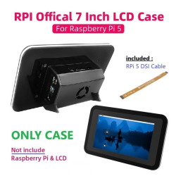 Raspberry Pi 5 Compatible LCD Case of OFFICIAL Raspberry Pi 7 Inch Touchscreen Display