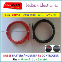 Kabel 6 mm2 Inverter / Battery ke MCB / SCC Panel Surya L  2 meter