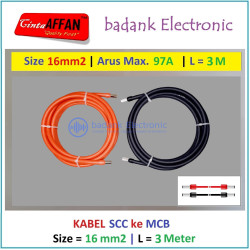 Kabel 16 mm2 Solar Controller SCC ke MCB Solar Panel Surya L  3 meter