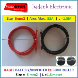 Kabel 6 mm2 Inverter / Battery ke MCB / SCC Panel Surya L  1.5 meter