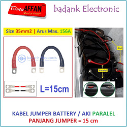 Kabel Jumper PARALEL Battery Size 35 mm2 L  15 cm Solar Panel Aki