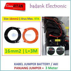 Kabel Jumper Battery PARALEL Size 16 mm2 L  3 meter Panel Surya