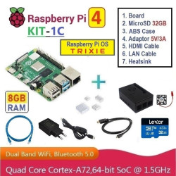 KIT-1C : Raspberry Pi 4 (8GB RAM) - Complete SET