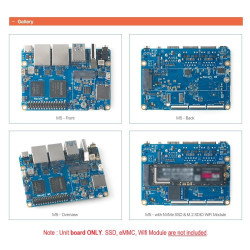 NanoPi M5 - 16GB RAM with Rockchip RK3576 8-Cores CPU 6-TOPS NPU AI Performance