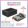 Geekworm P580  Raspberry Pi 5 METAL CASE (for use with NVME Board X1002)