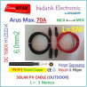 MC4 --- MC4 PV Cable 1500V H1Z2Z2-K 6mm2 Tinned copper L  3 Meter