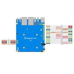 Orange Pi 6 PLUS 32GB RAM 12-Core CPU 45-TOPS AI Computing Power Integrated Cooler Fan  100W Power Supply